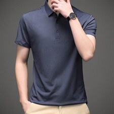 夏季新款短袖t恤男纯色宽松休闲百搭中年男士潮流衣服打底衫男装，男装T恤，电商B212（原钱塘6029）