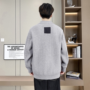 8736-P85 2025年秋季新款休闲针织开衫男外套长袖毛衣图片