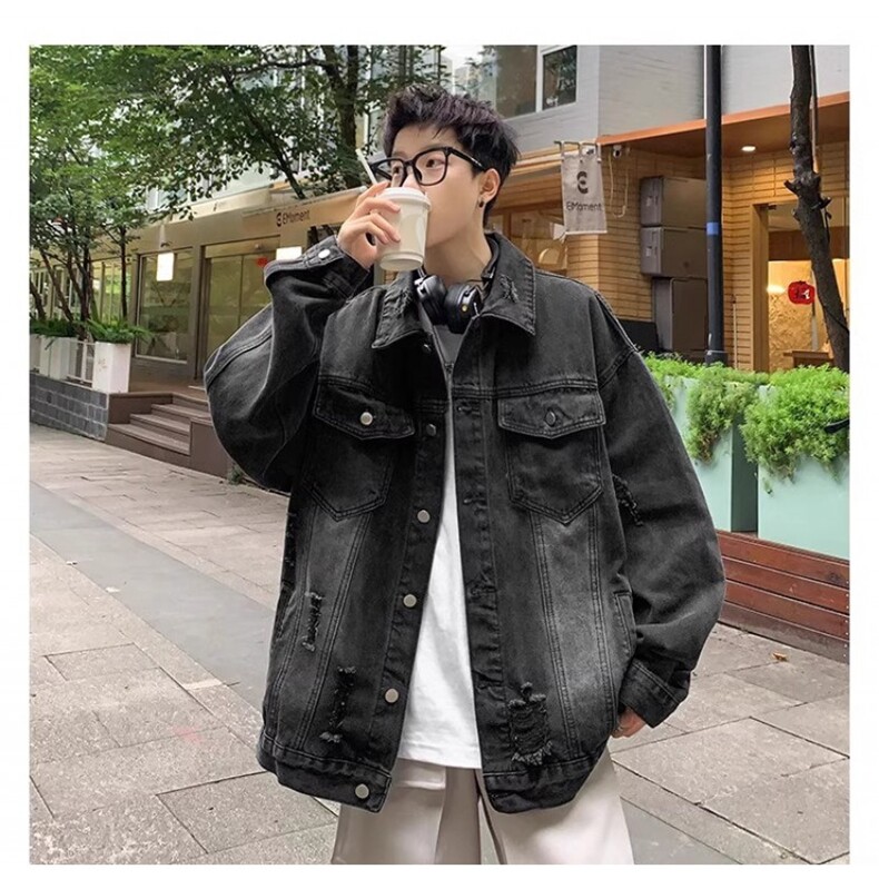 1506/QGW66050/P61春秋季新款复古潮流牛仔休闲夹克外套潮,男装夹克,星座1506