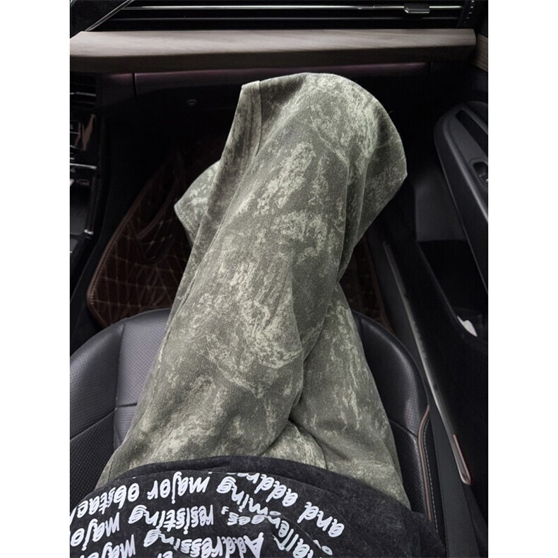 B221美式ins高街暗黑宽松直筒迷彩牛仔裤LK24409-特P45控78,男装牛仔裤,电商B221