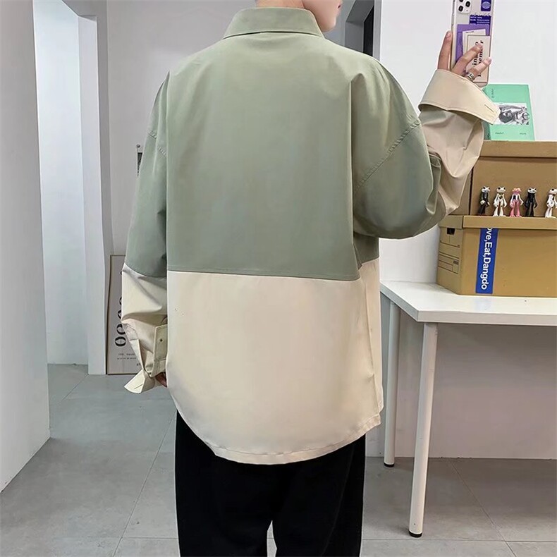 长袖衬衫春款男港风潮流C2117P40，男装衬衫，星座1116-2