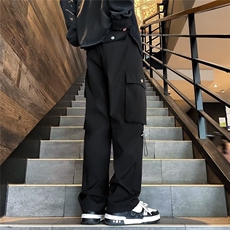 季加绒工装裤男士宽松直筒裤新款潮流百搭裤子男休闲裤AA28/P48，男装工装外套，星座506