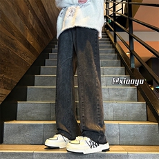 XZ616秋冬季新款设计感毛边牛仔裤TY983M-5XLP55控68，男装牛仔裤，星座512A（原616）