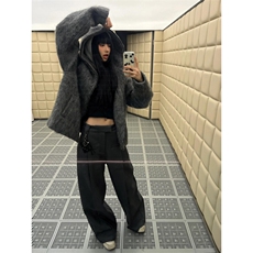 【有货】8153CC-特P86马海毛针织开衫毛衣男加厚拉链连帽外套，男装针织衫/毛衣，星座1007（原301D）