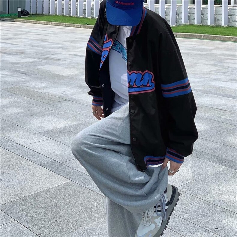 2025棒球服外套男春季美式复古潮流夹克ins潮牌休闲运动高街衣服,男装夹克,星座1210-1