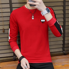 款6606-P38韩版男士休闲卫衣青少年时尚简约潮流修身百搭男上衣，男装T恤，电商D310（原电商305）