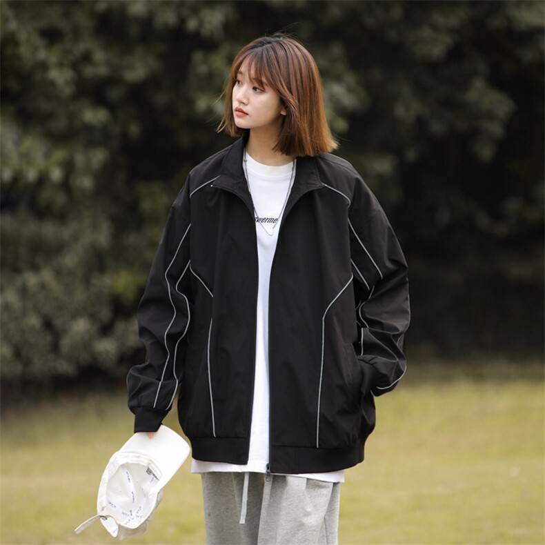 新款秋季中性风冲锋衣立领夹克男现货DSA157B-J1567-75图片
