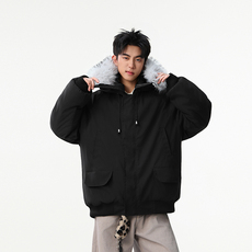 现货-美式复古派克服毛领棉服冬季保暖棉衣218-7-M133-P135-控188，男装棉衣，星座218-7