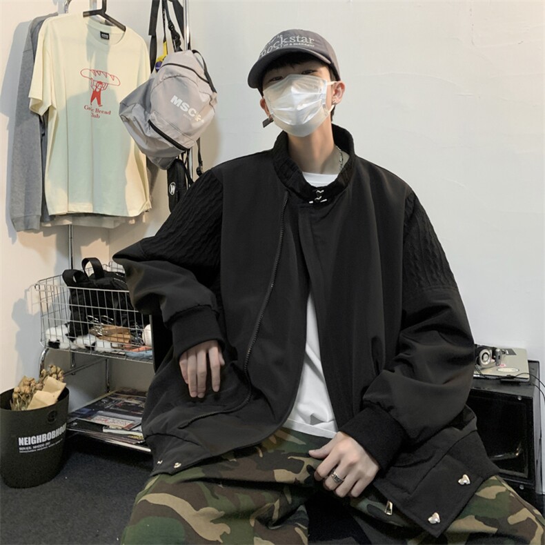 抖音直播！垫肩阿尔法飞行员夹克男CP35-70,男装夹克,电商B371