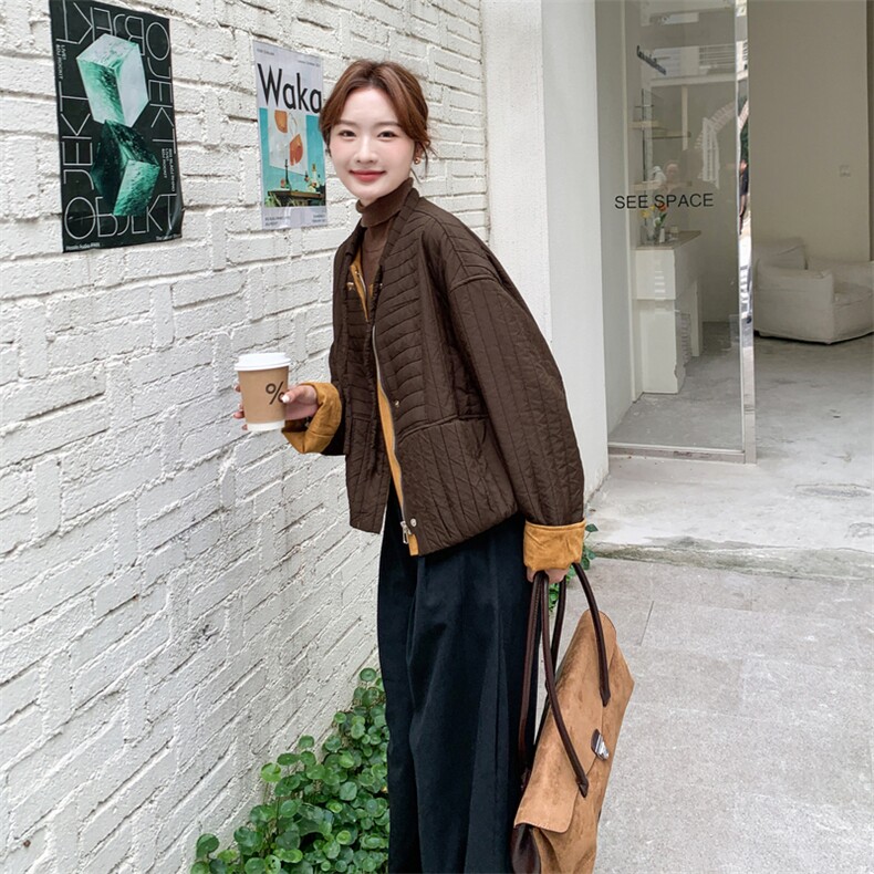 轻薄羽绒棉服 韩系棉衣2C011-9811-1-P150-K238图片