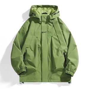 连帽青少年冲锋衣2025新款春秋薄款户外登山旅游服外套745/P52图片