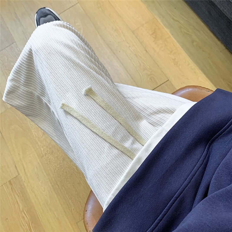 深度库存秋冬加厚拖地裤子灯芯绒宽松休闲裤长裤男K315P35加绒P45,男装卫衣,电商A099