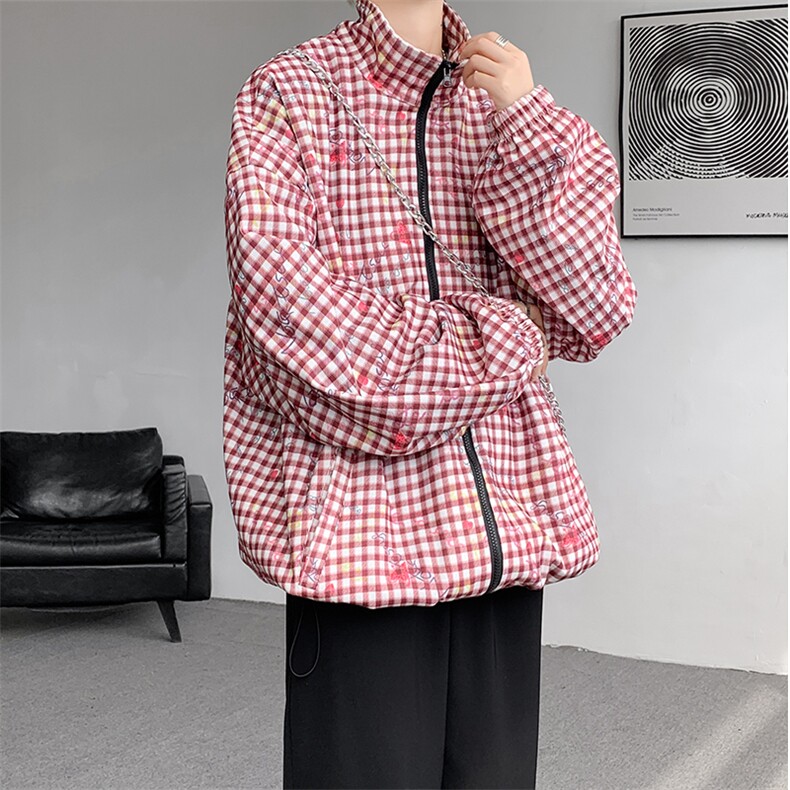 现货JK10068-特批55秋季大码灯芯印花高品质夹克外套宽松上衣,男装夹克,电商A059