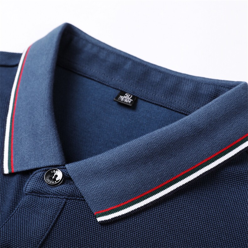 QLM77173男式秋季服装新款长袖T恤青年翻领四季打底体恤P66,男装T恤,电商B360