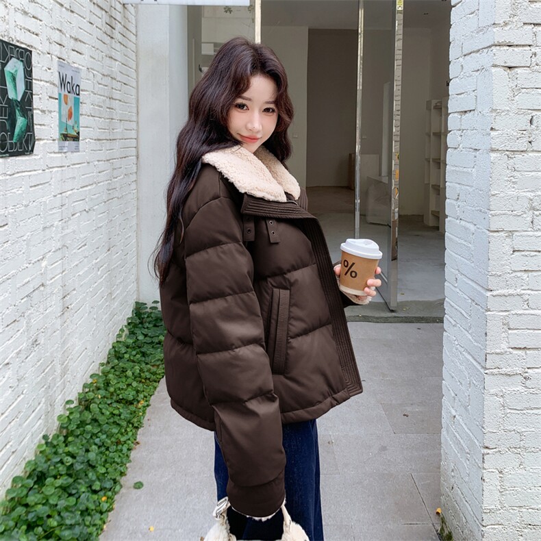 新款主推PU皮50绒羽绒服2671-P275-K398,女装短外套,2C129
