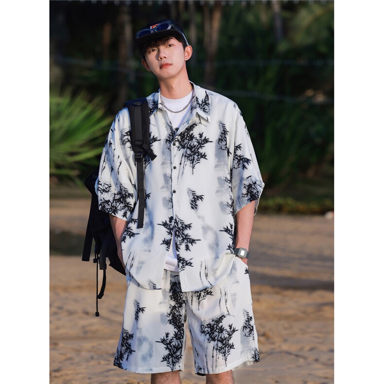 1短衬CS77033特P25DK77055特P18无差价套装TZ77066特P43大码M-5XL，男装休闲套装，星座226-2