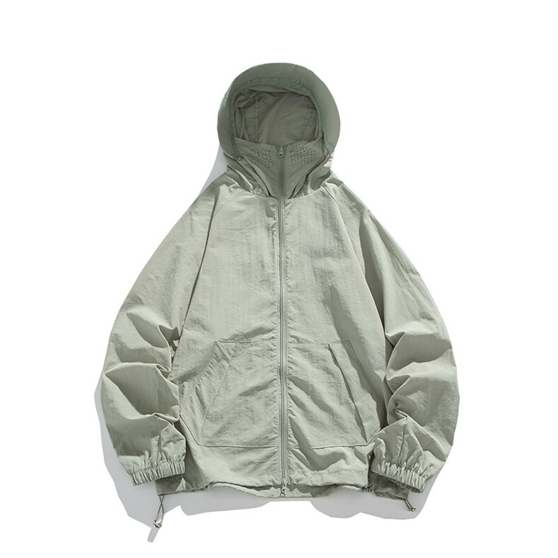 户外防晒衣防紫外线超轻薄冰丝情侣款连帽防晒服25XJ55238特批,男装防晒衣,电商A042