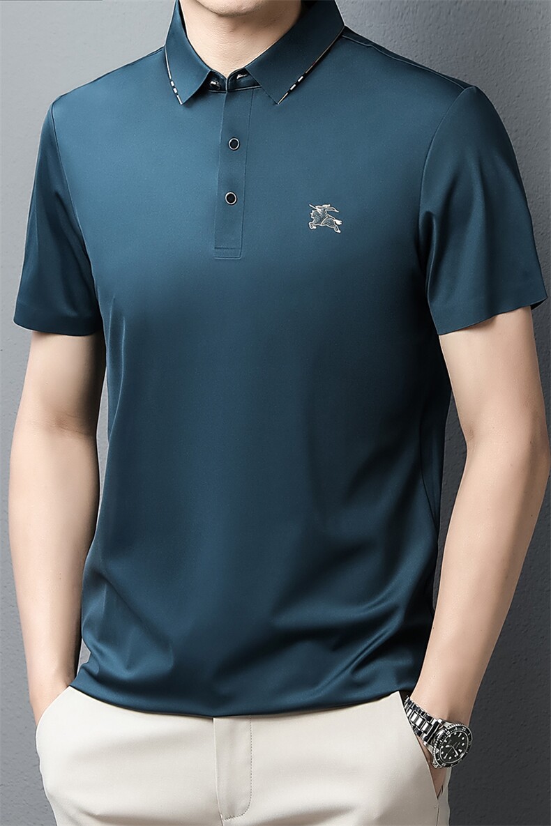 POLO衫男上衣半袖男装衣服男士体恤衫T恤潮牌休闲翻领爸爸短袖男,男装T恤,电商B212（原钱塘6029）