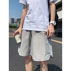 日系复古刺绣工装短裤男款夏季户外运动机能风宽松百搭休闲五分裤，男装牛仔裤，星座1210-1