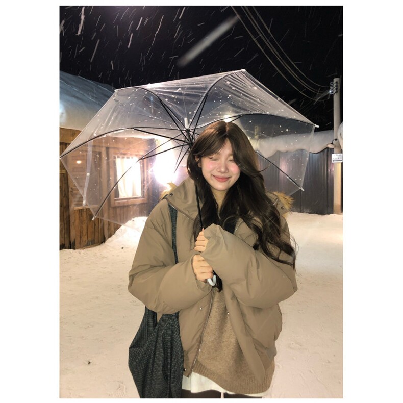 秋冬美式可拆卸毛领连帽棉衣男女同款宽松百搭保暖面包服,男装棉衣,星座506A