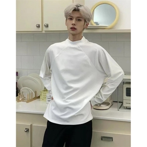 春秋季新款男士长袖t恤衫休闲圆领针织衫修身打底衫男装 TW213图片