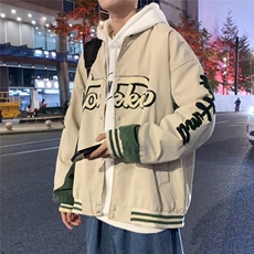 潮流夹克潮男春季棒球服植绒刺绣外套W2051P57，男装夹克，星座1116-2