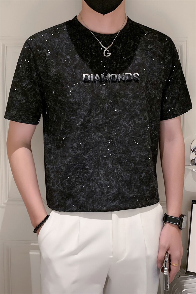 灰2小伙夏季水洗日常休闲T恤男圆领打底上衣男301A-1/T92/P45,男装T恤,星座301A-1