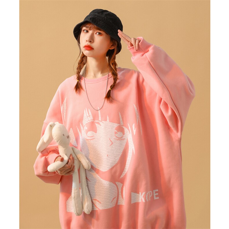 2022中性风情侣卫衣ins潮长袖上衣宽松韩版大码外套G935P35,女装短外套,电商A339