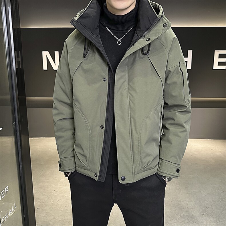 原版高品质有【新标】男羽绒服冬季工装白鸭绒冲锋衣外套男,男装夹克,星座507A（原星座306B-2）