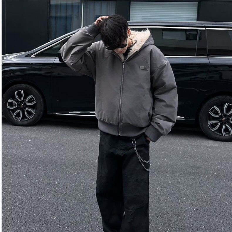 冬季美式复古座山雕棉服外套男女款连帽工装加厚夹克M9089/P130,男装夹克,星座506