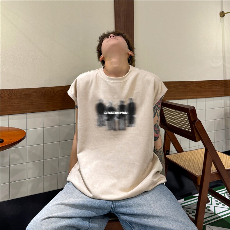 夏季新款得物抖音高品质潮流印花坎肩宽松背心BXJP280-特批19控38,男装背心/马甲,星座605(原A050)