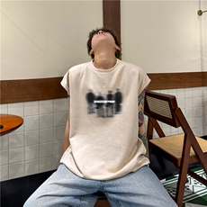 夏季新款得物抖音高品质潮流印花坎肩宽松背心BXJP280-特批19控38，男装背心/马甲，星座605(原A050)