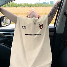 量大优得物抖音高品质重磅230克美式印花无袖t恤背心WB668特P18，男装T恤，电商A486-1