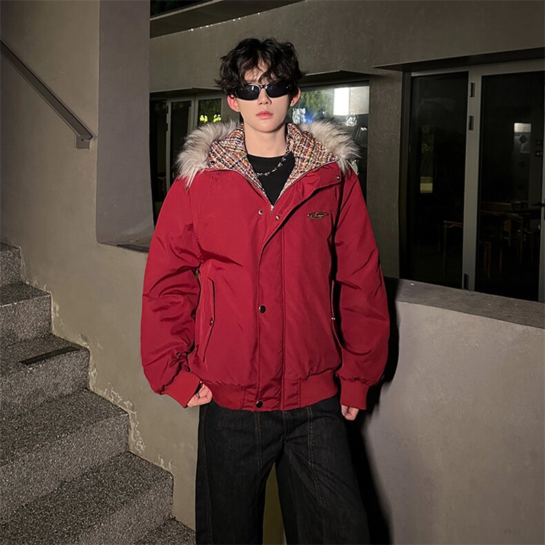 405A  美式高街大毛领棉衣座山雕派克棉服  MY25806-特批100控168图片