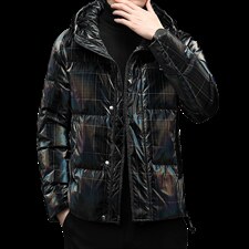 新款羽绒服中年男士外套时尚商务休闲冬季保暖羽绒服XS98960-P260，男装羽绒服，电商B212（原钱塘6029）