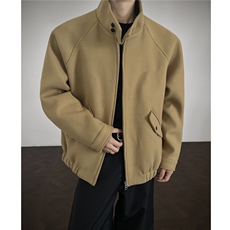 秋冬季加厚宽松夹克韩版呢子夹克外套毛呢大衣男士短款外套，男装毛呢大衣，电商A430（原星座702）