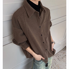 秋季男装夹克复古毛呢外套潮牌宽松百搭上衣XZ514-2-CS2610-P68，男装夹克，星座514-2(原B239)
