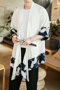 夏季大码风汉服唐装薄款和服防晒衫披风复古道袍中性 F10/P65图片