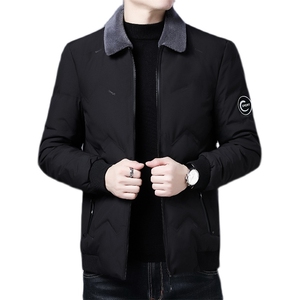 YT1909冬季2021男士羽绒服男装连帽中长款白鸭绒潮流加厚保暖P240图片