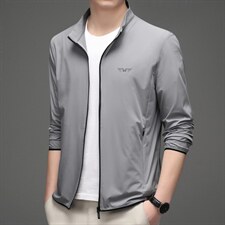 冰丝防晒衣男透气薄款男防晒服上衣立领男士夹克外套薄款MSNA663，男装夹克，电商B212（原钱塘6029）