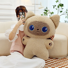 乐迪毛绒玩具 蓝眼猫