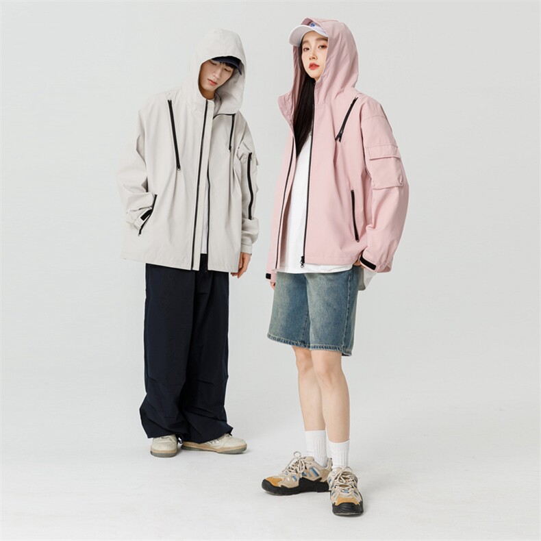 冲锋衣外套男春秋户外徒步登山服夹克潮牌痞帅高级感JK1562-P80,男装夹克,星座308B-2