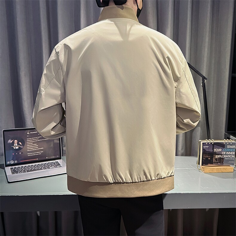 新款社会小伙秋装男时尚工装夹克男店主外套JK801-P78控128黑色,男装夹克,星座301B-1
