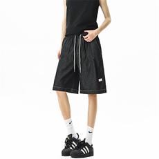 纯色原牛丹宁水洗牛仔裤短裤五分裤A014-DY25281-P50控68，男装牛仔裤，电商A014