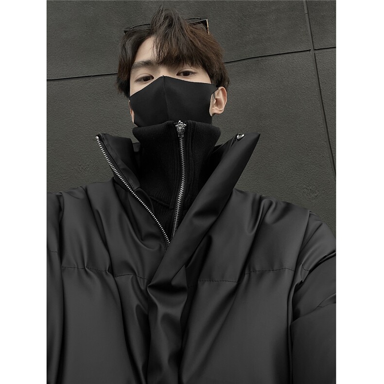 现货高品质供抖音供直播美式短款pu棉衣307A-M6708-P118,男装棉衣,星座307A