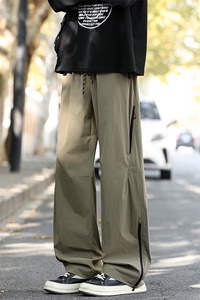 春季新款现货男女同款直筒弯刀休闲裤DSA157B-K2610-P50图片