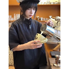 现货~自制~千鸟格短袖衬衫G9哈灵顿外套CS7799P50，男装T恤，星座908