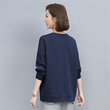 2021春季新款时尚休闲拼接打底上衣，女装卫衣/绒衫，叶笙衣