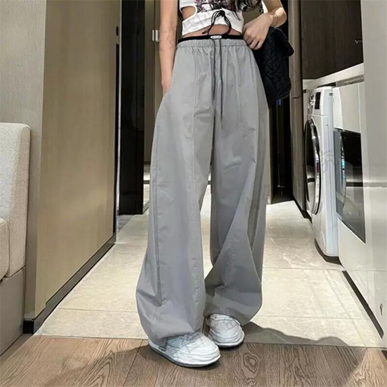 （网图慎用）特批P35无差价美式痞帅拼色腰头大码弯刀裤男K5952，男装休闲裤，电商A001-1