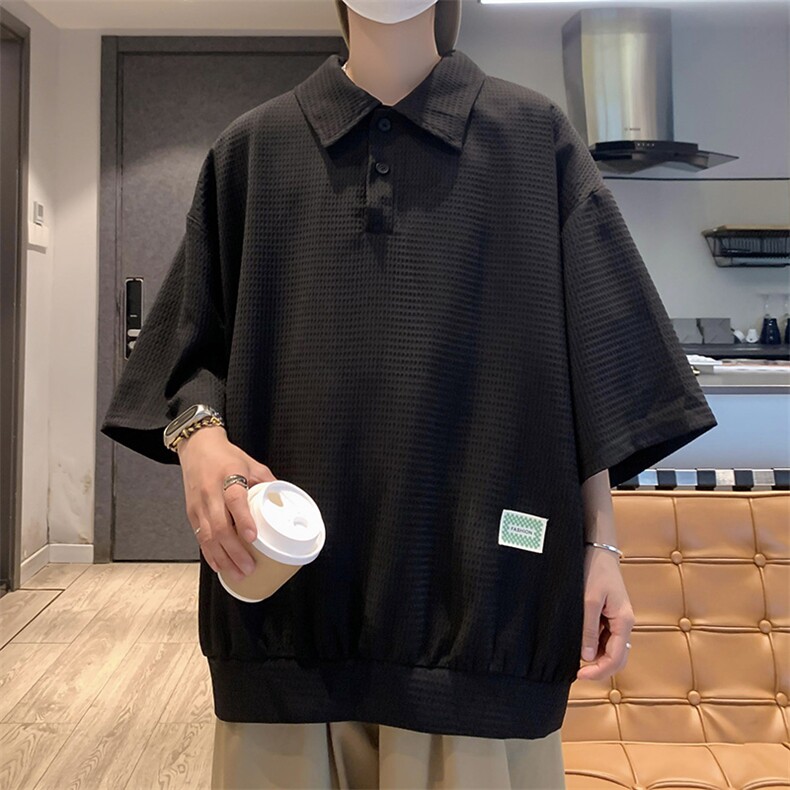 2023冰丝华夫格poLo衫K06-P45-控68,男装Polo衫,星座816A（原B366）